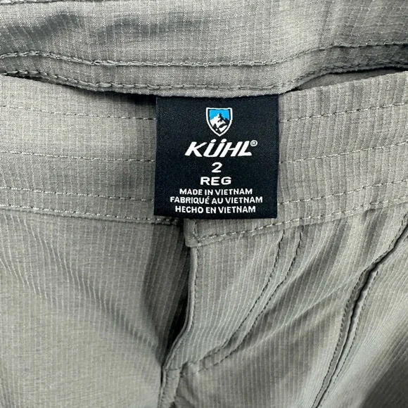 Kuhl Pants Women's Sz 2 Reg Gray Horizn Skinny Ripstop Drawstring Cargo Hiking - Picture 5 of 10